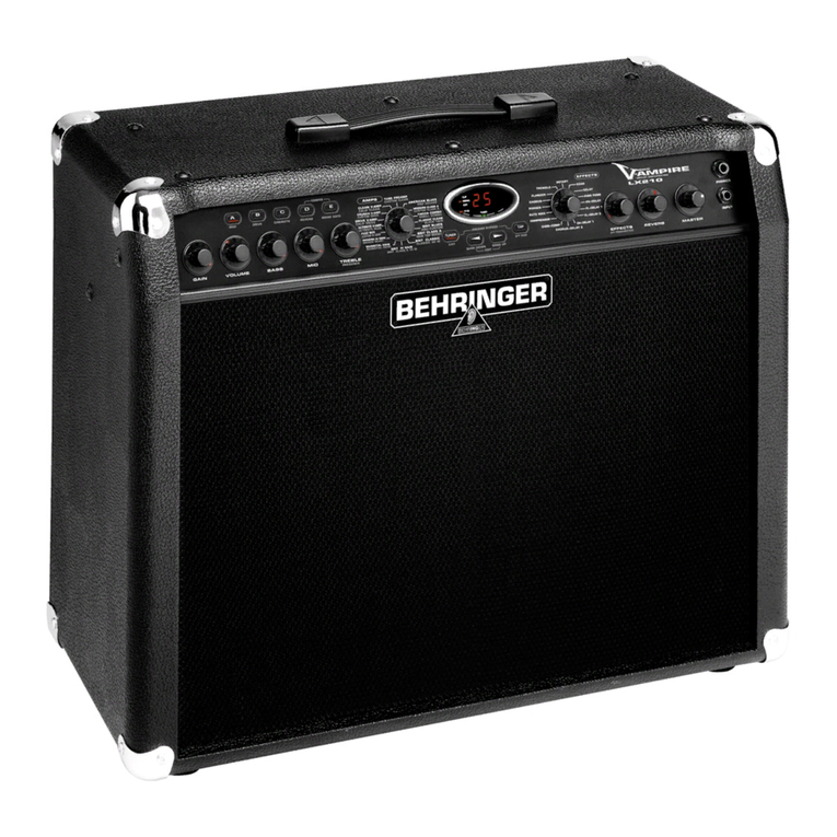 Behringer V-AMPIRE LX1200H/LX210 User manual