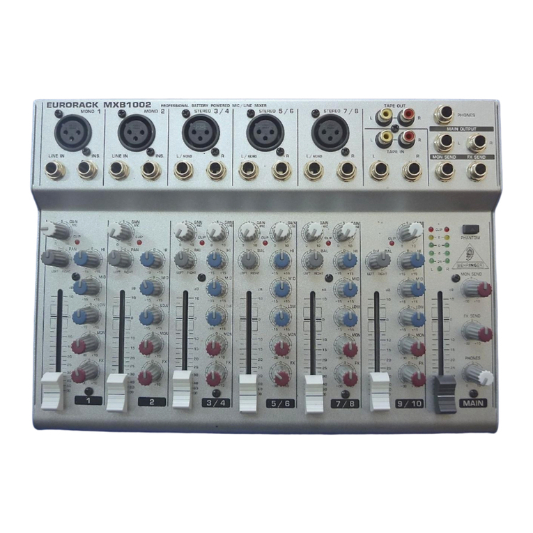 Behringer Eurorack MXB1002 user manual