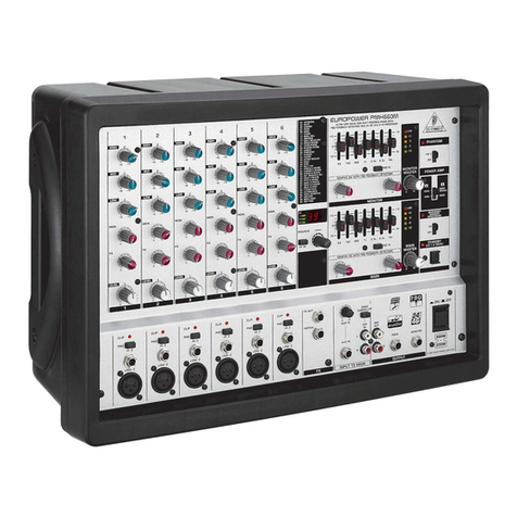 Behringer PMH660M/PMH880S user manual