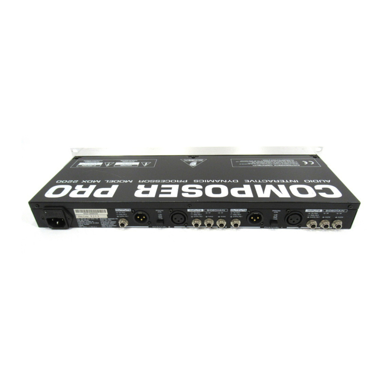 Behringer COMPOSER PRO MDX2200 User manual