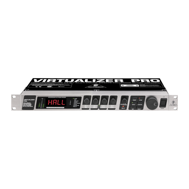 Behringer Virtualizer Pro DSP2024P user manual