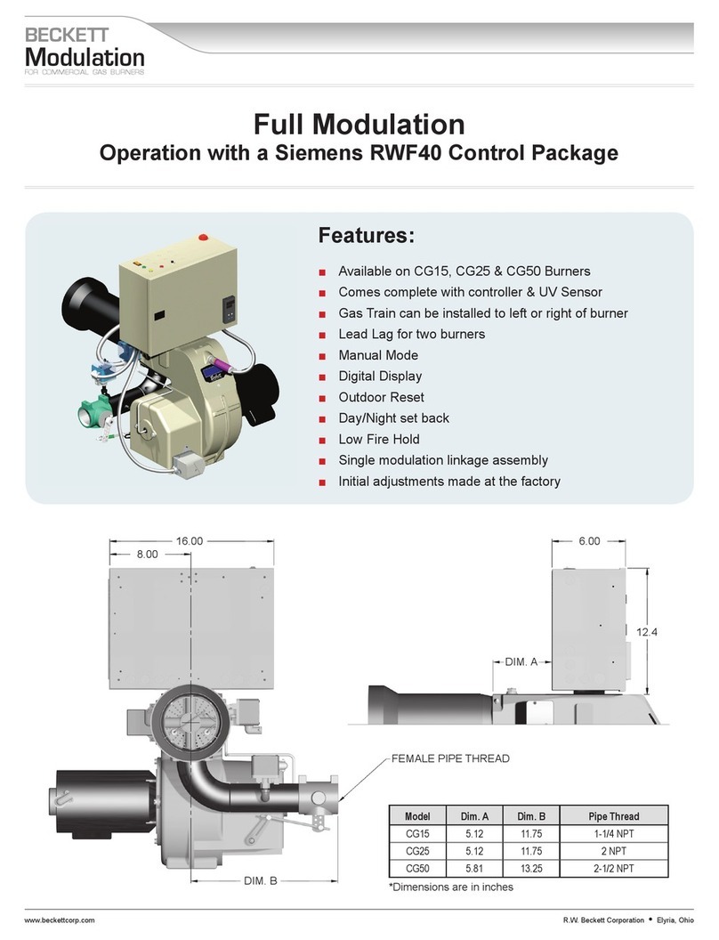 Beckett CG15 User manual