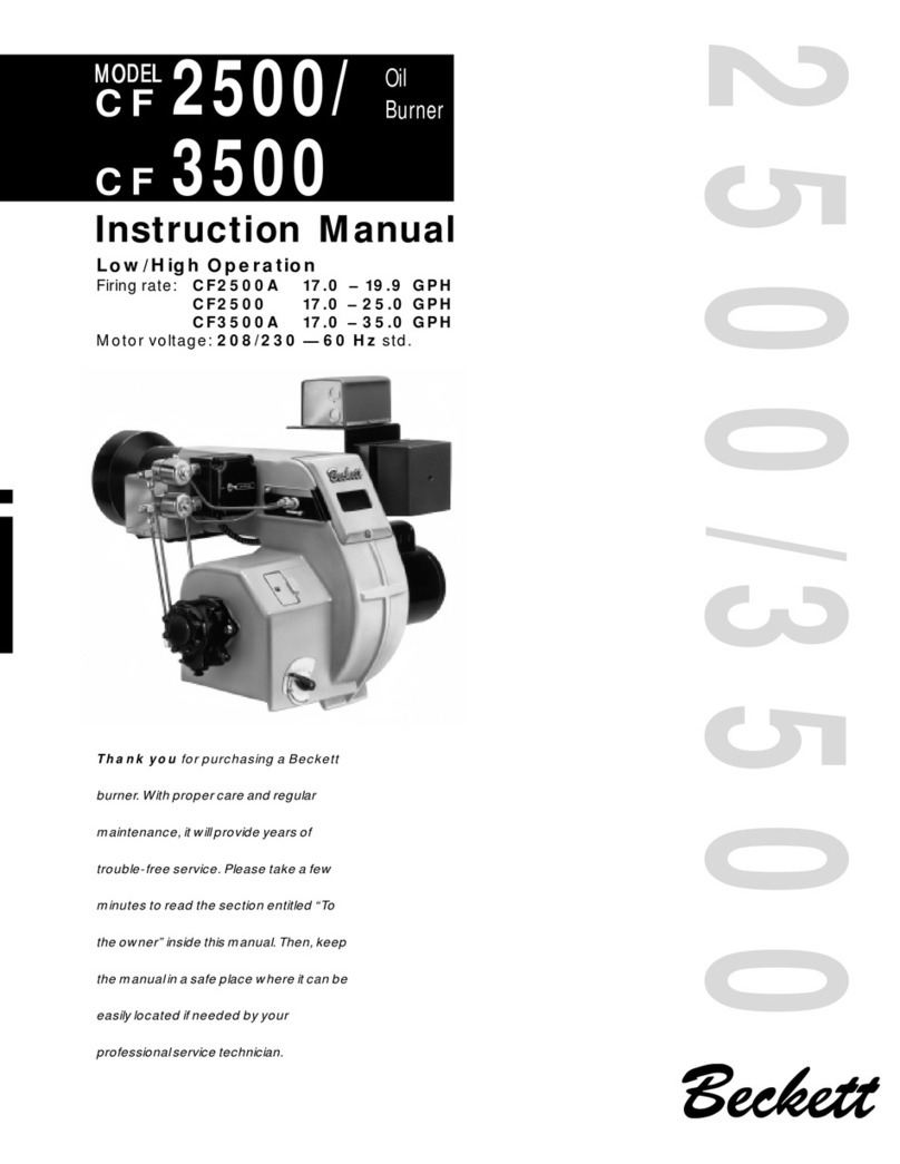 Beckett CF 2500/ 3500 instruction manual
