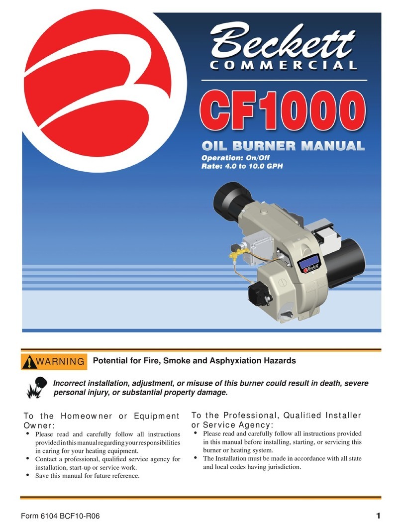Beckett CF1000 manual