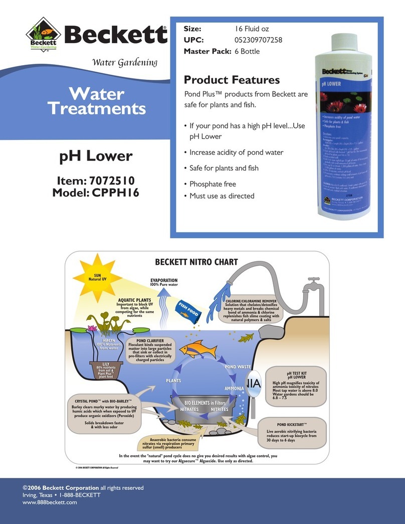 Beckett Water Treatments CPPH16 Specifications