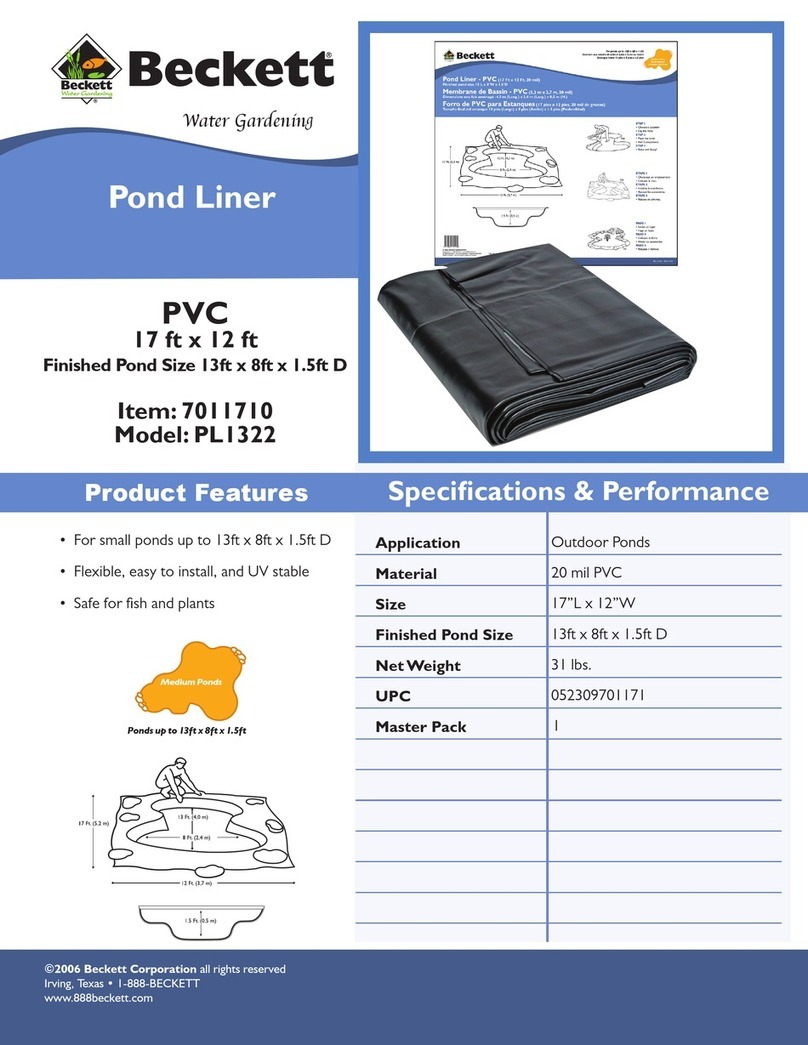 Beckett Pond Liner PL1322 Specifications