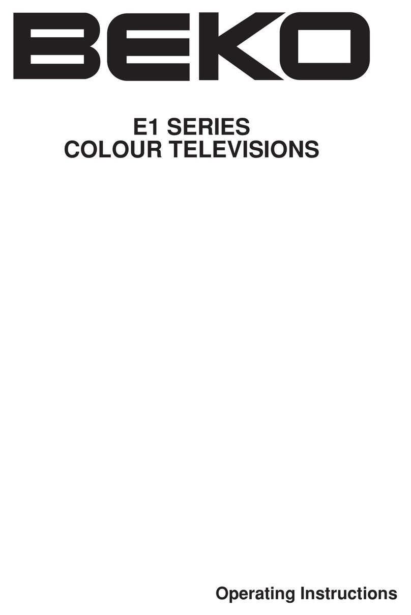 Beko E1 CHASSIS User manual Beko E1 CHASSIS User manual