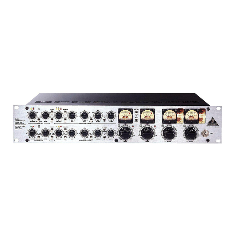 Behringer Tube Composer T1952 user manual