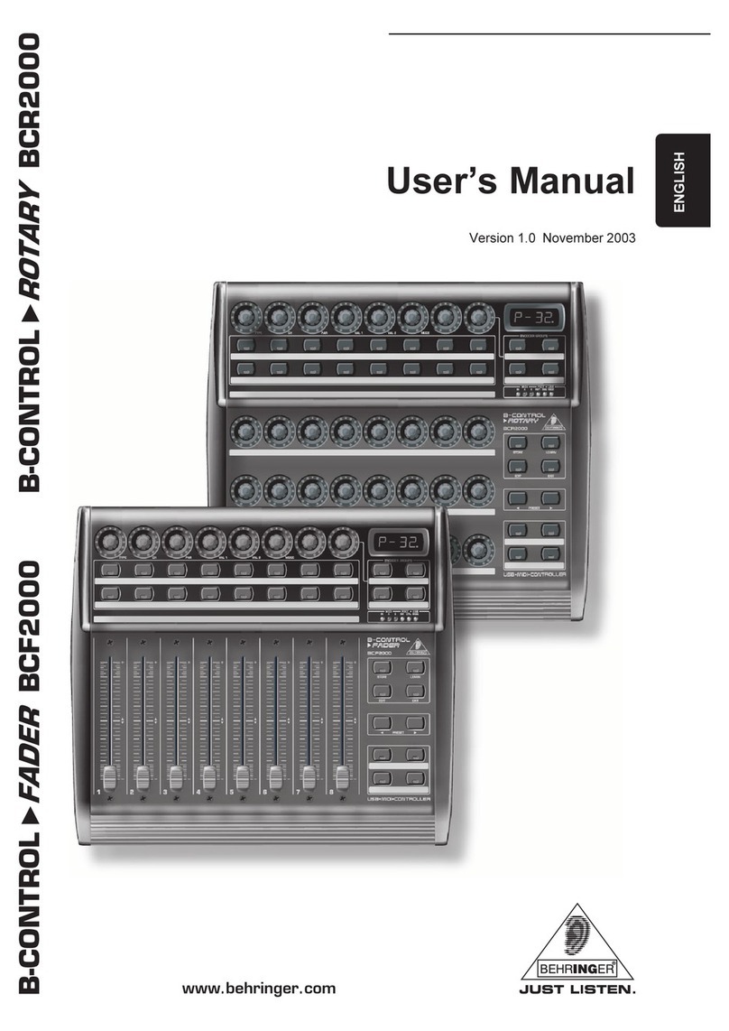 Behringer FADERB CF2000B user manual