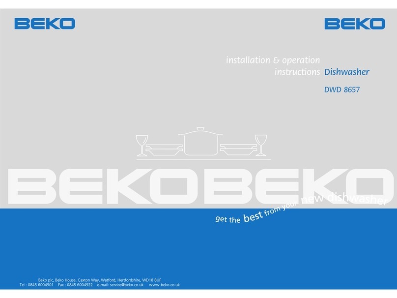 Beko DWD 8657 User manual