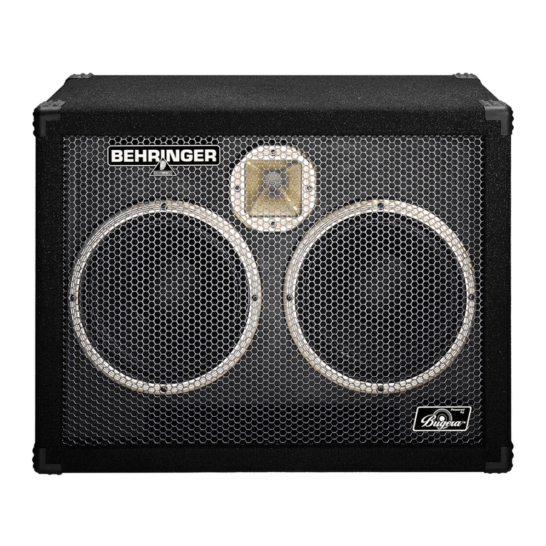 Behringer Ultrabass BB210 User manual