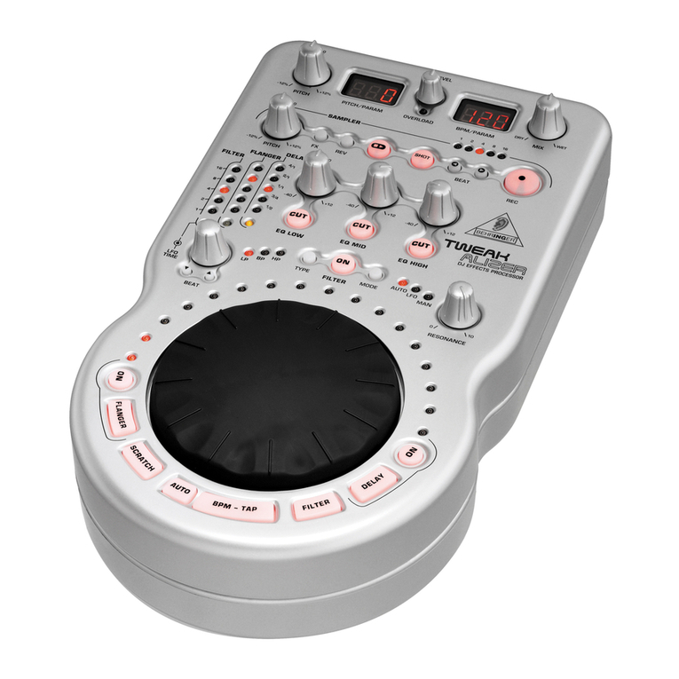 Behringer Tweakalizer DFX69 user manual