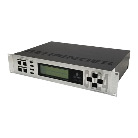 Behringer ULTRA-CURVE PRO DSP8024 user manual