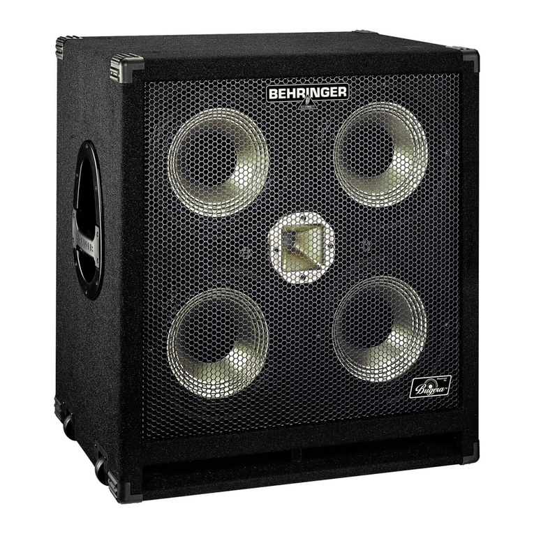 Behringer Ultrabass BA410 user manual