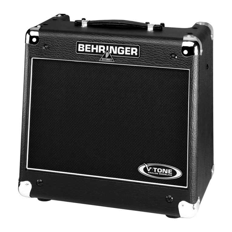 Behringer V-TONEGM110 User manual