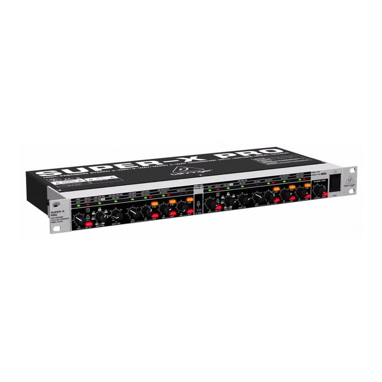 Behringer Super-X Pro CX3400 user manual