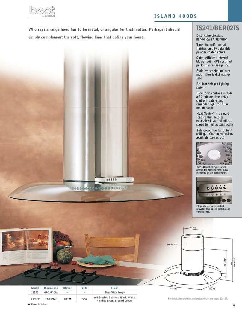 Broan BEST BER02IS Brochure & specs