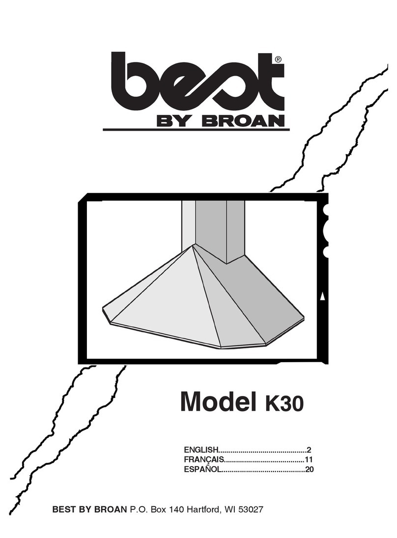Broan K30 user manual