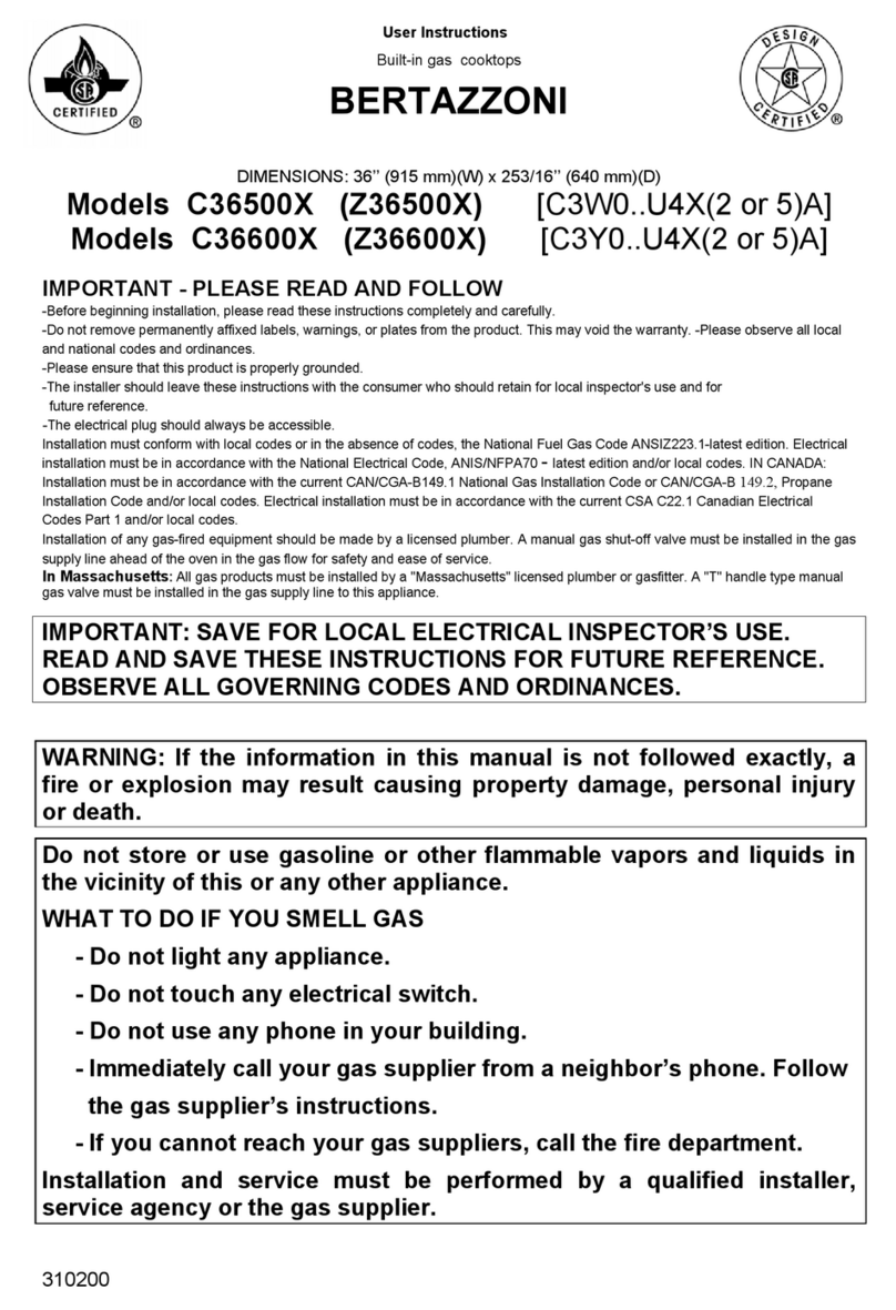 Bertazzoni C36500X User manual