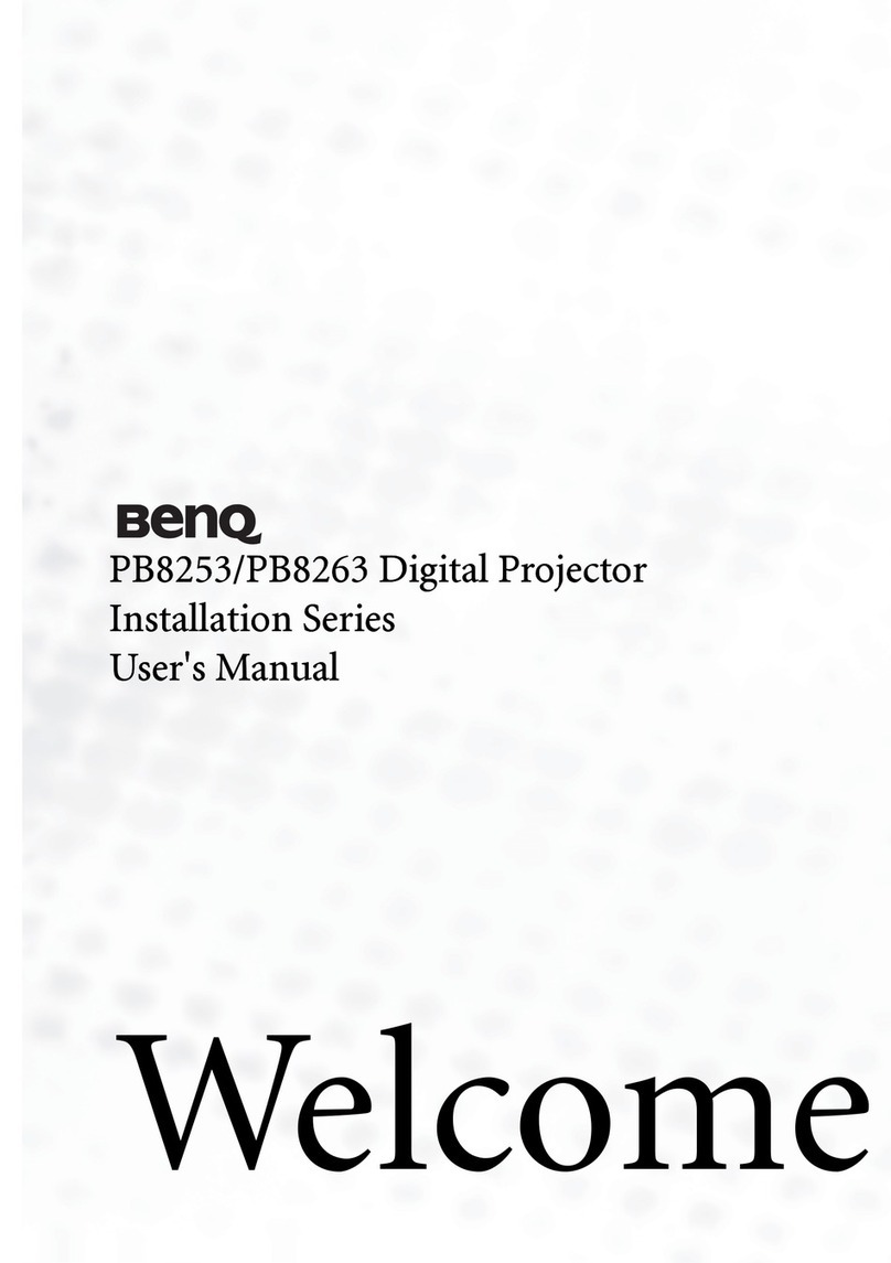 BenQ PROFESSIONAL PB8263 user manual