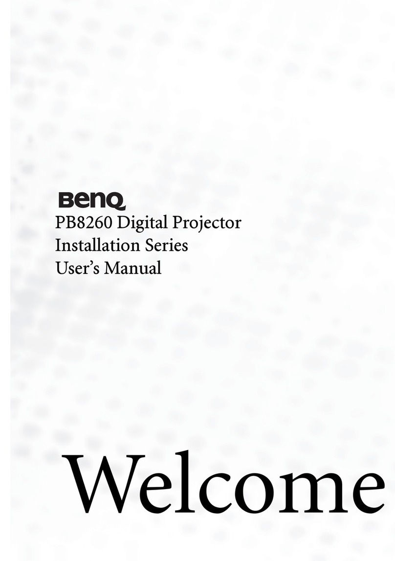 BenQ PB8260 - XGA DLP Projector user manual
