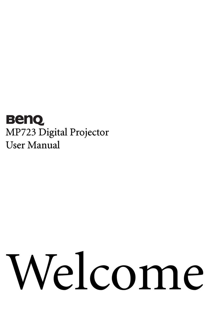 BenQ MP723 - XGA DLP Projector User manual BenQ MP723 - XGA DLP Projector User manual