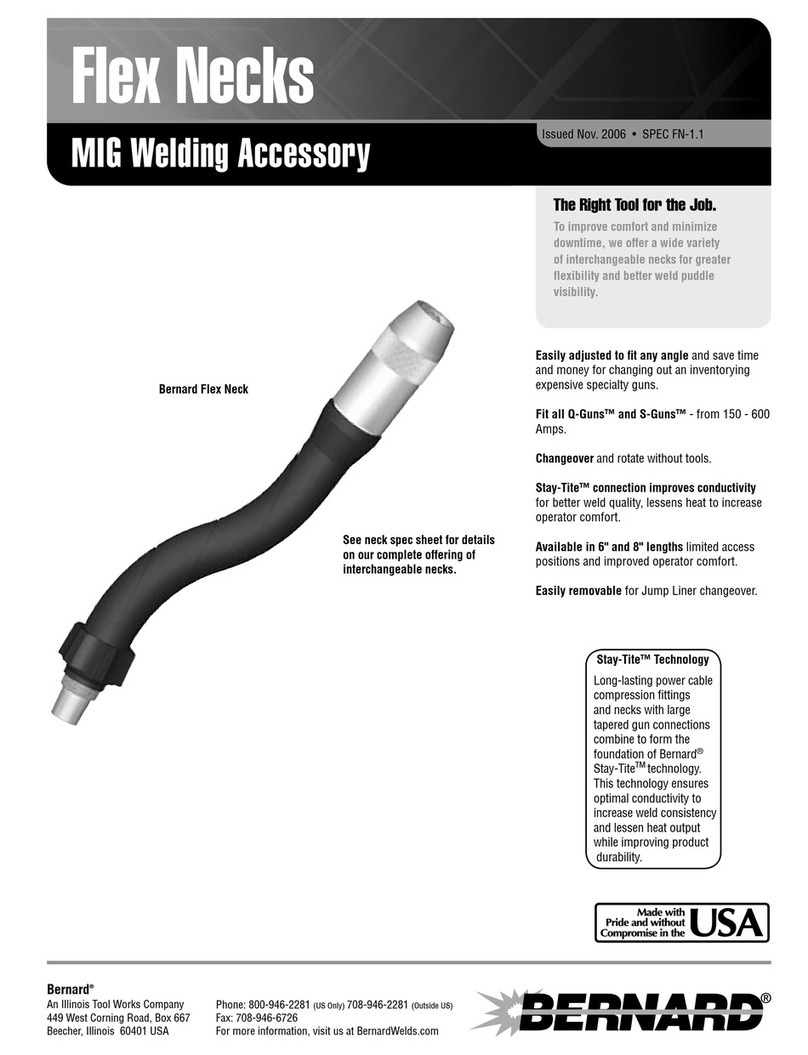 Bernard Flex Necks SPEC FN-1.1 Specification sheet