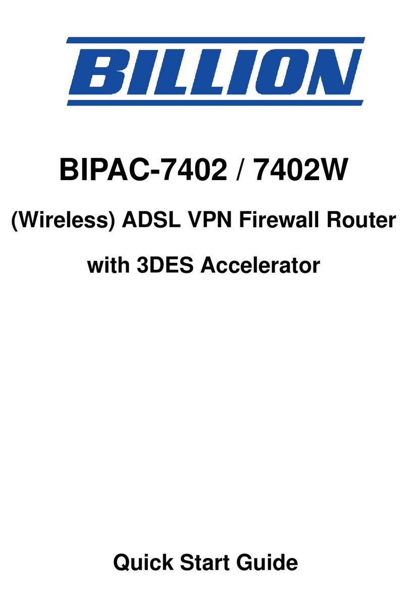 Billion BIPAC 7402W User manual