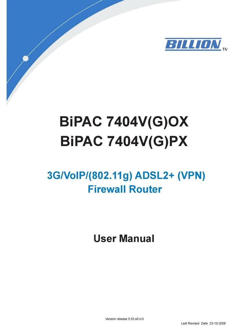 Billion BiPAC 7404VGOX user manual