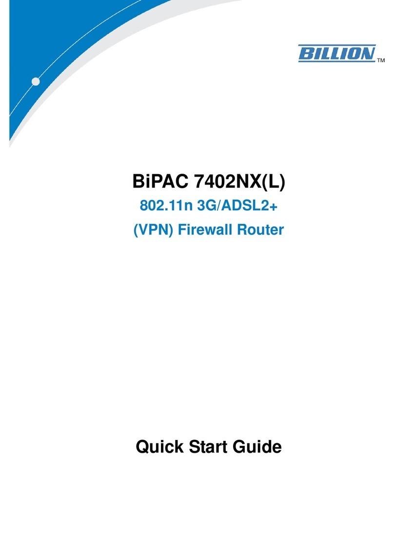 Billion BiPAC 7402NXL quick start guide