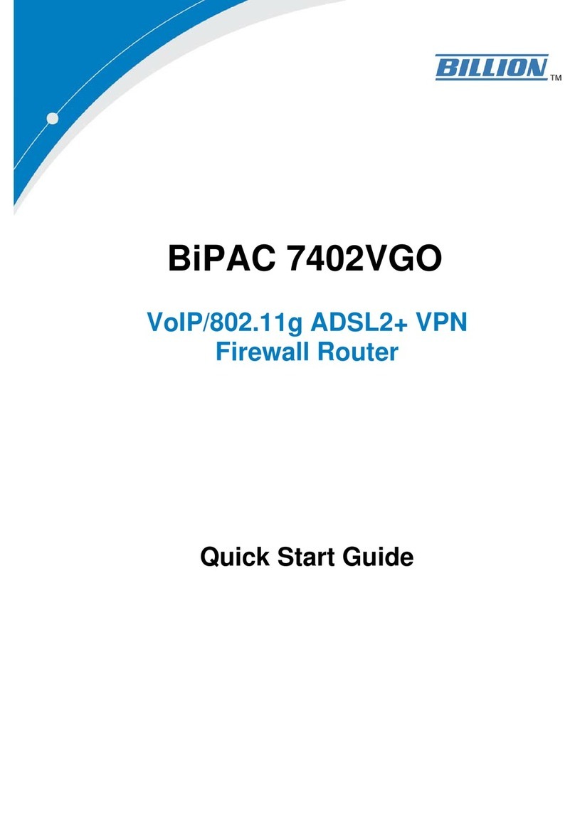 Billion BiPAC 7402VGO User manual