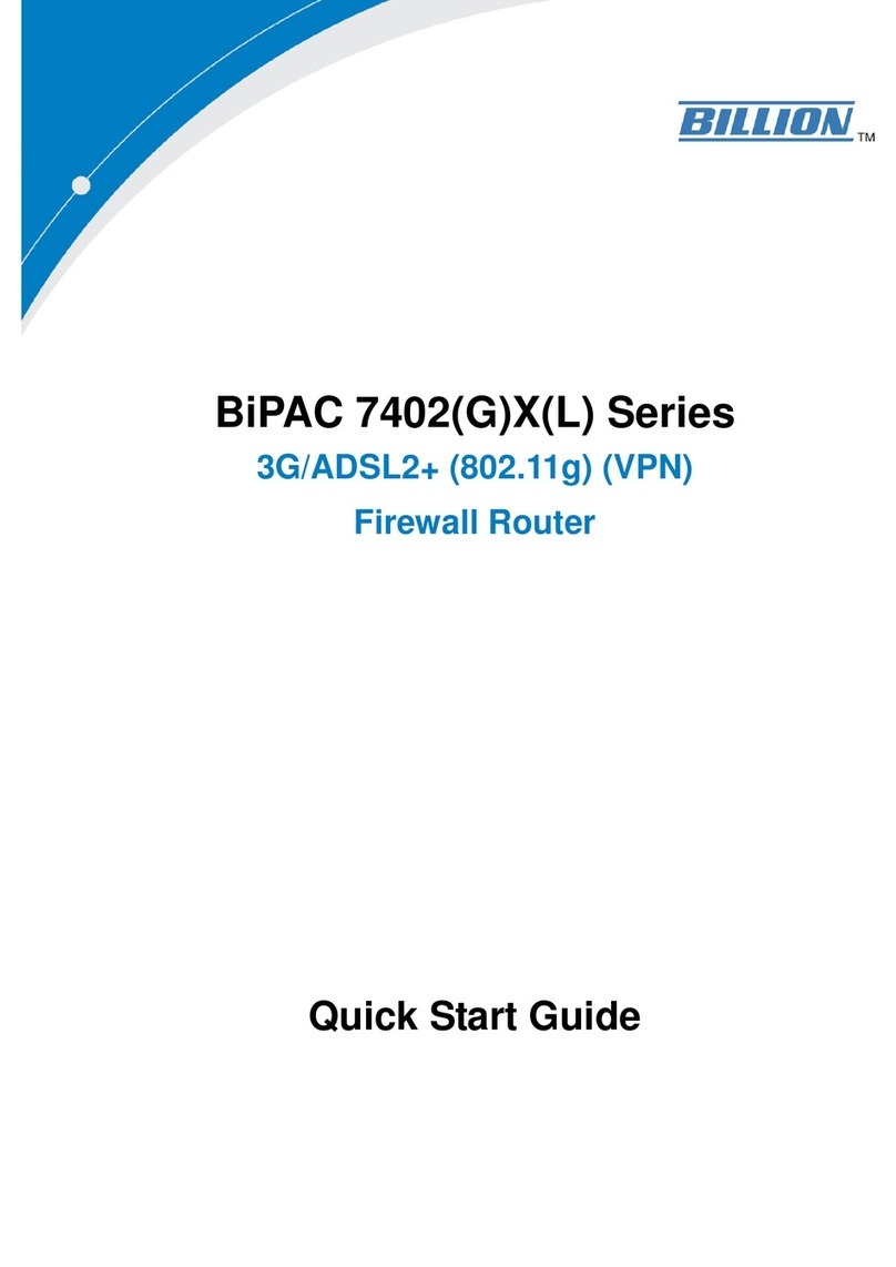 Billion BiPAC 7402(G)X(L) Series User manual