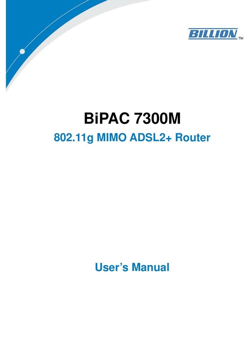 Billion BiPAC 7300M User manual Billion BiPAC 7300M User manual