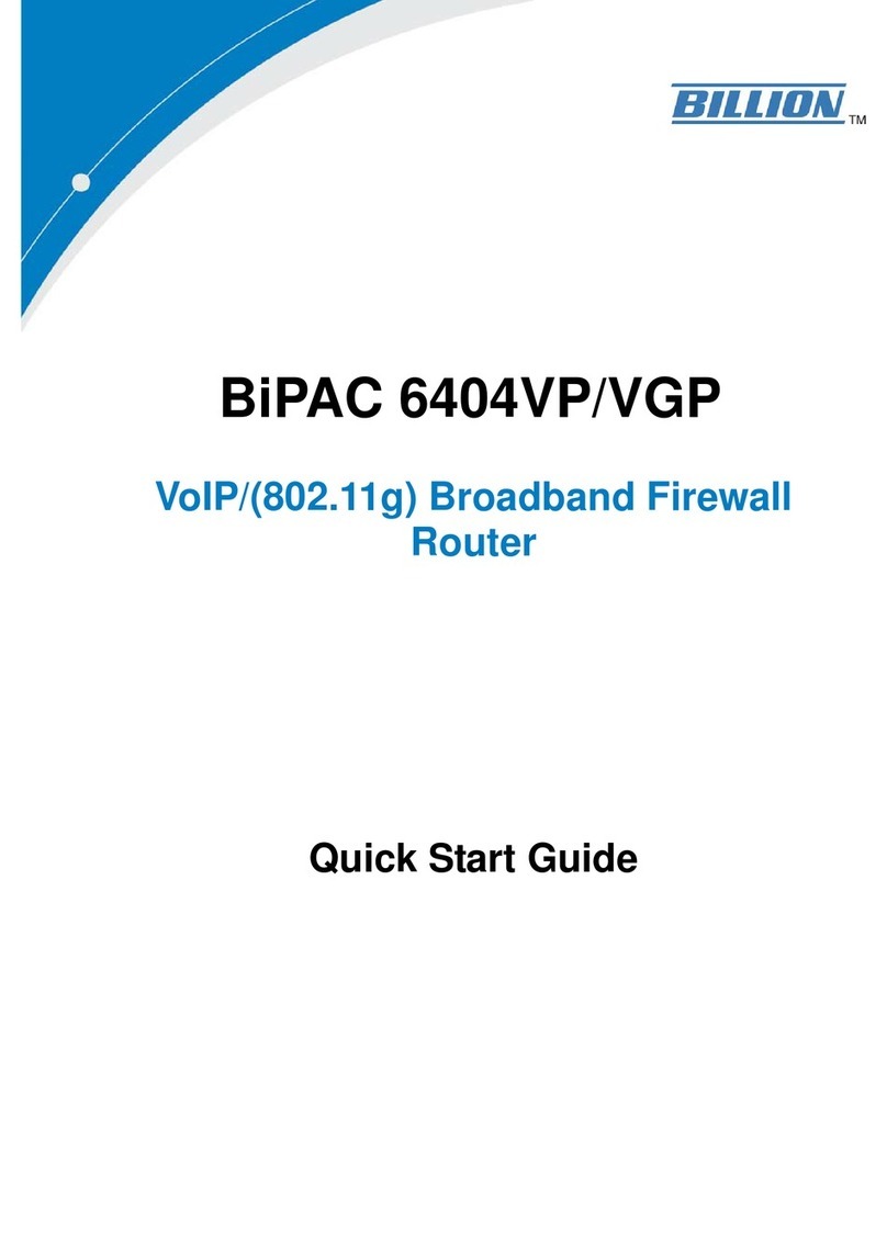 Billion BiPAC 6404VP User manual