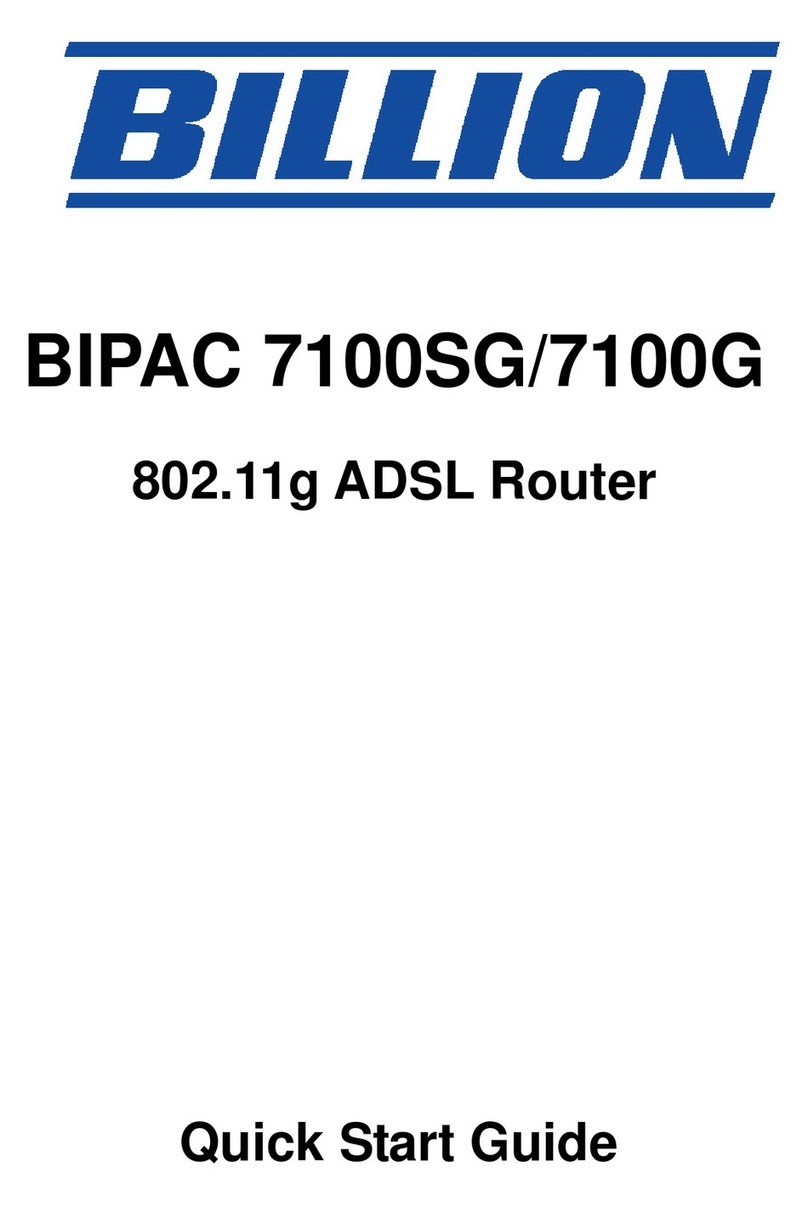 Billion BIPAC 7100G quick start guide