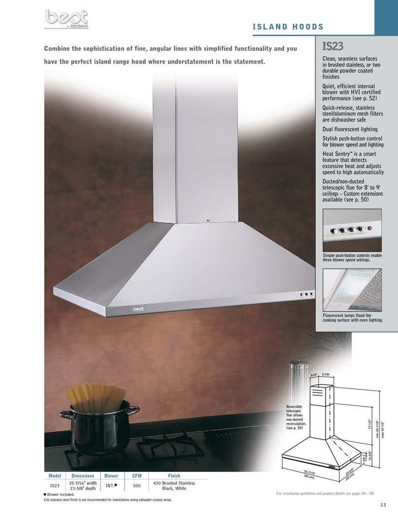 Broan Best IS23 Series Brochure & specs