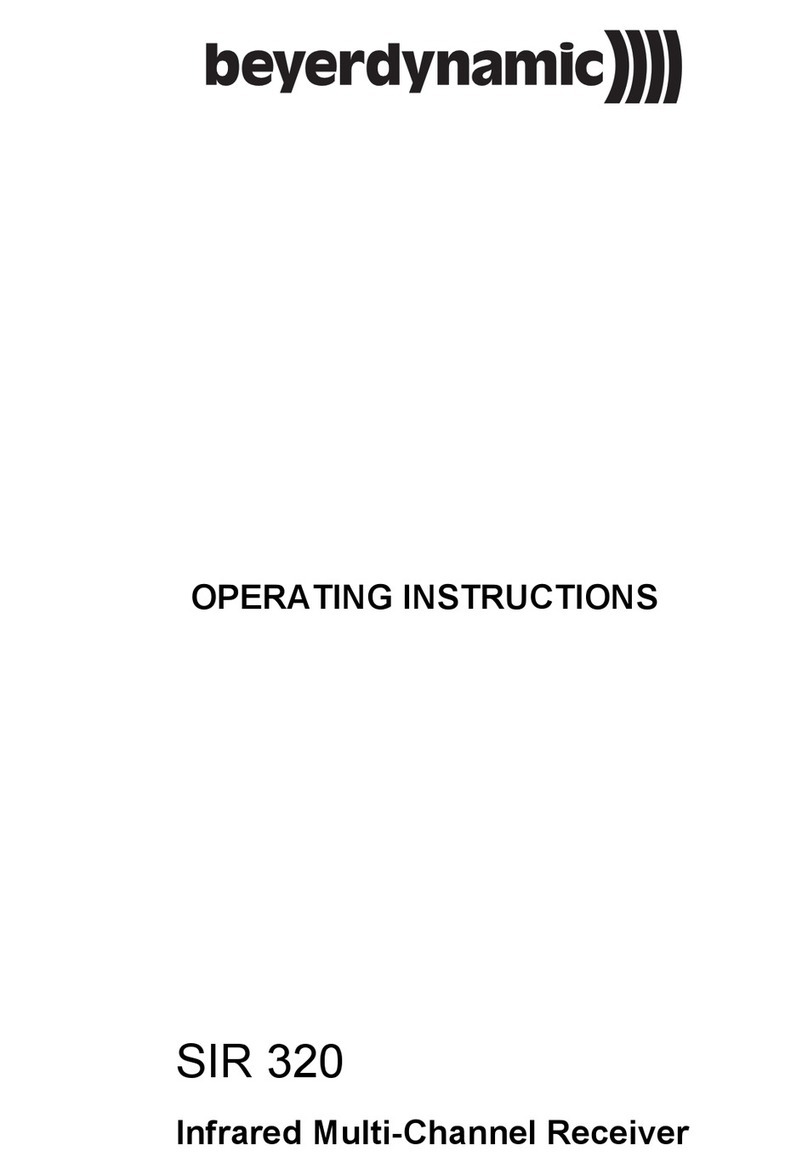 Beyerdynamic SIR 320 operating instructions