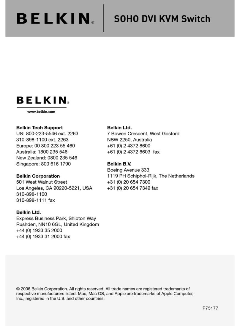 Belkin OmniView F1DD102U User manual Belkin OmniView F1DD102U User manual