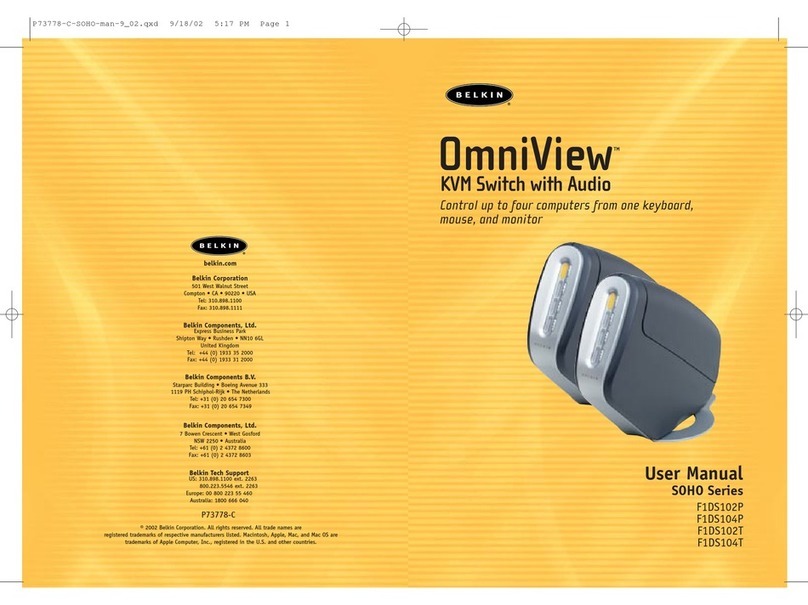 Belkin OmniView F1DS102P User manual Belkin OmniView F1DS102P User manual