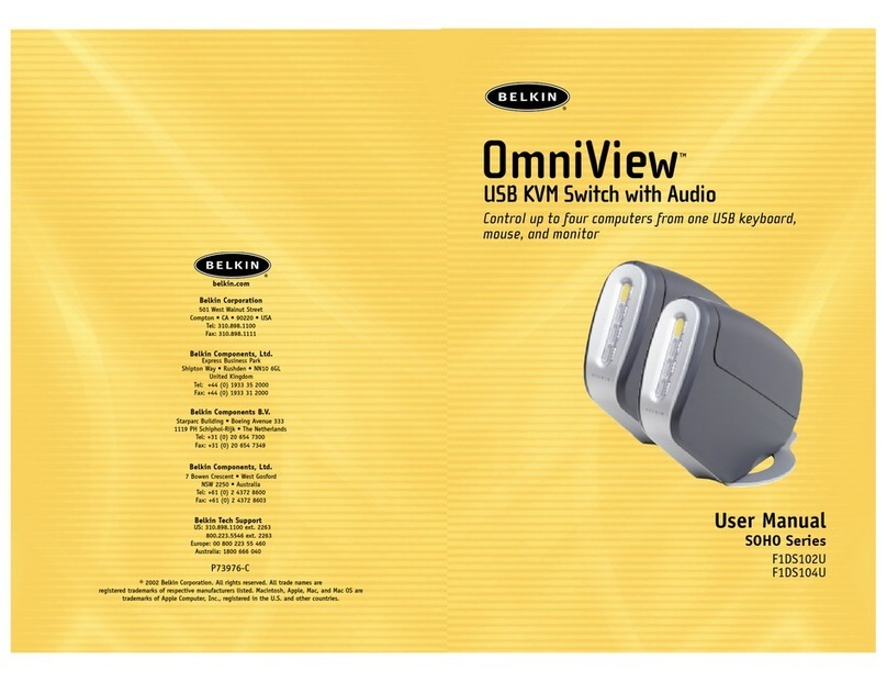 Belkin F1DS102U - OmniView SOHO Series 2 Port KVM... User manual Belkin F1DS102U - OmniView SOHO Series 2 Port KVM... User manual