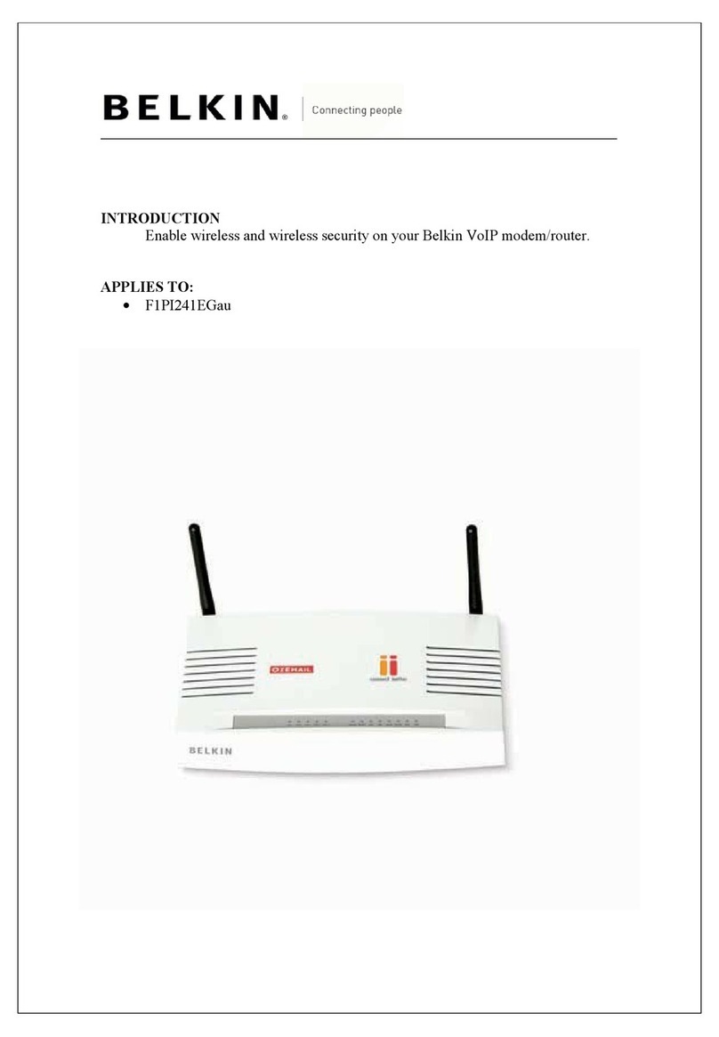 Belkin VoIP Reference manual