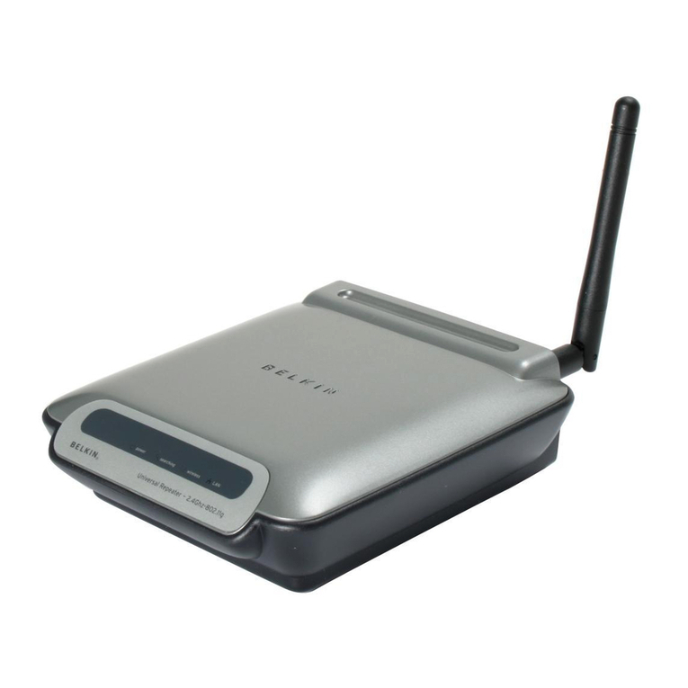 Belkin Range Extender/ Access Point User manual Belkin Range Extender/ Access Point User manual