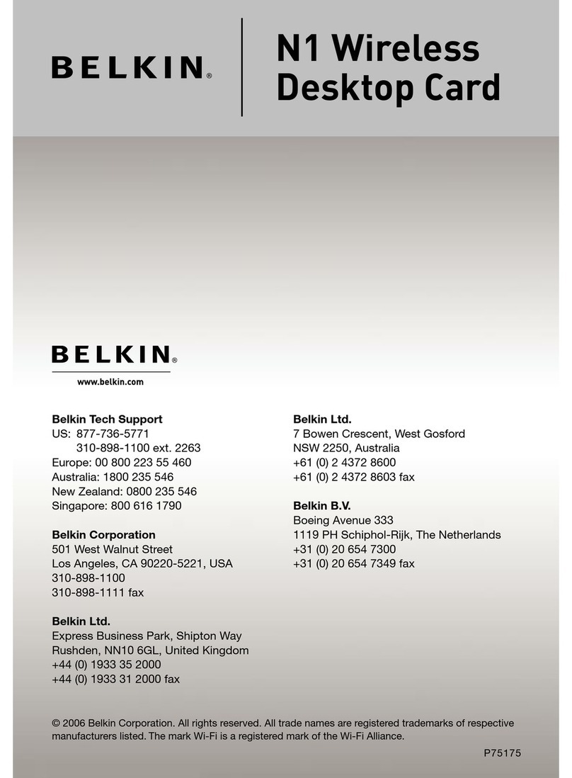 Belkin VISION N1 User manual