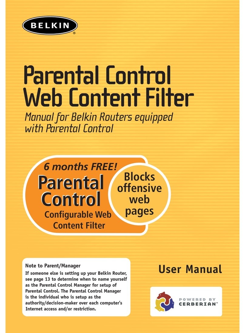 Belkin Network Router User manual