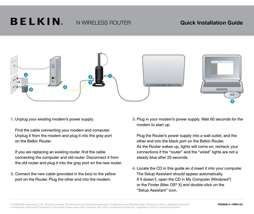 Belkin F5D8236-4 User manual Belkin F5D8236-4 User manual