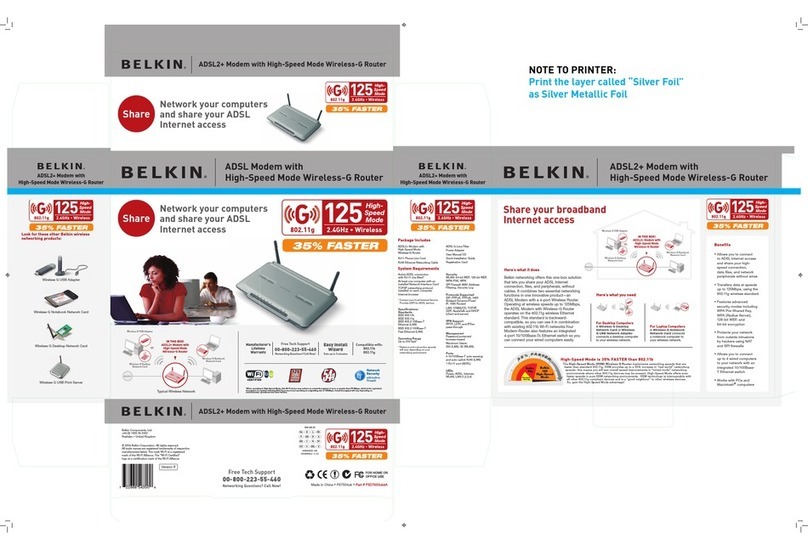 Belkin F5D7633uk4A Brochure & specs