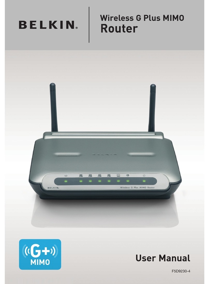 Belkin F5D92304 - Wireless G Plus MIMO Router User manual Belkin F5D92304 - Wireless G Plus MIMO Router User manual
