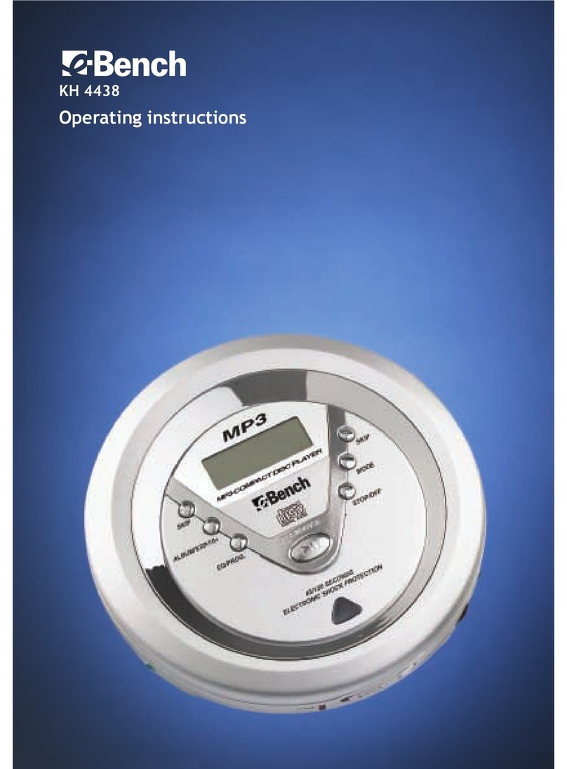 E-Bench KH 4438 User manual