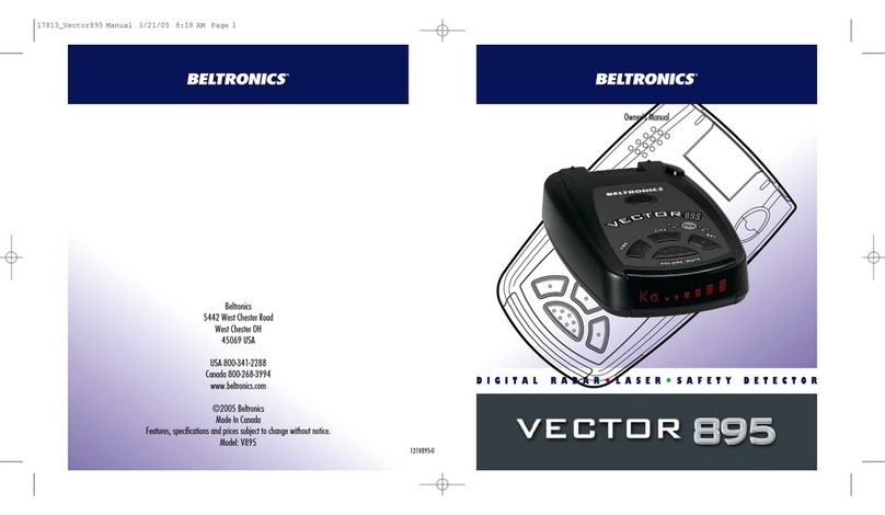 Beltronics V895 User manual
