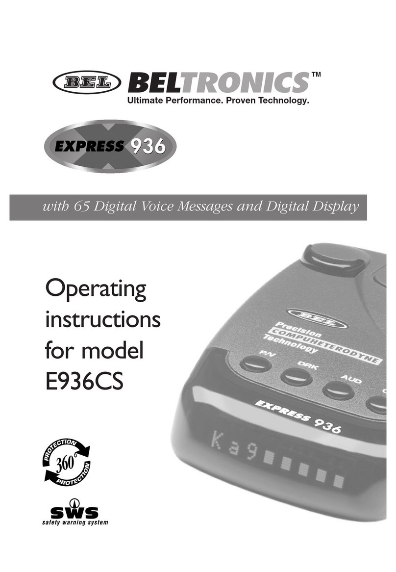 Beltronics E936CS User manual Beltronics E936CS User manual